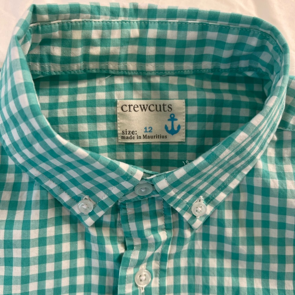 J Crew Boy’s Crewcuts Long Sleeve Cotton Button-down Shirt